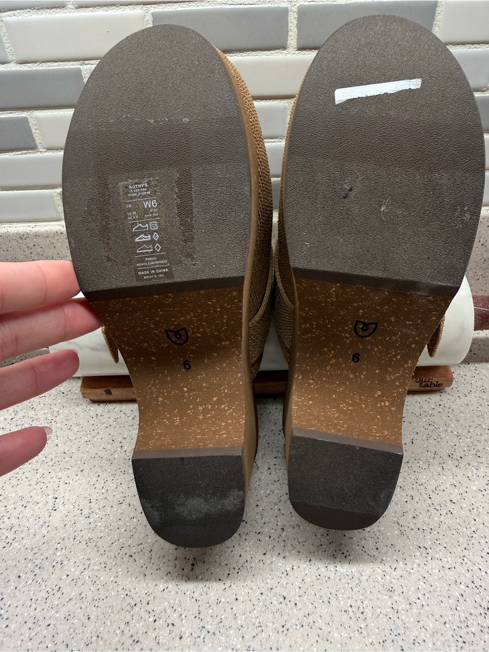 NWOT Rothy's clog mule butternut - Picture 5 of 6